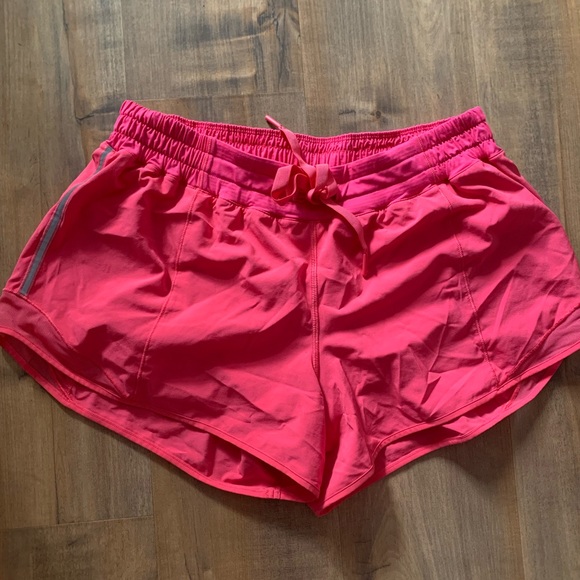 Pink Lululemon shorts. - Picture 1 of 5